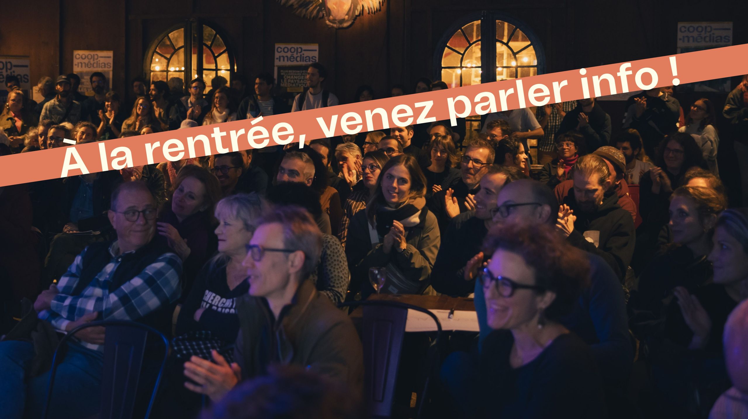 Tournée coop-médias sociétaires rencontre évènements collectif dates calendrier public de la soirée du 12 novembre sur les projets financés