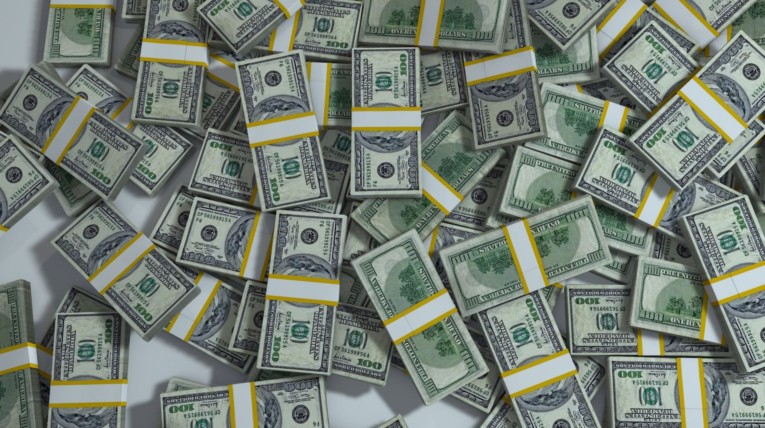 Argent PIB dollars liasses de billets