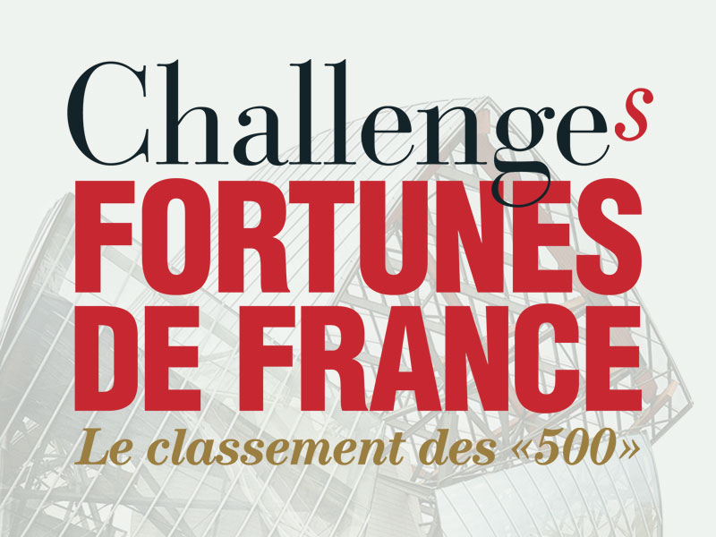 Capture d'écran de l'article de Challenges Les 500 plus grandes fortunes de France
